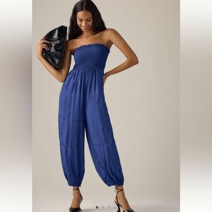 By Anthropologie Silky Jacquard
Balloon Jumpsuit, NWOT, Size S